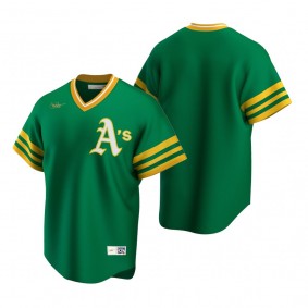 Men's Oakland Athletics Nike Kelly Green Cooperstown Collection Road Jersey
