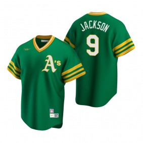 Men's Oakland Athletics Reggie Jackson Nike Kelly Green Cooperstown Collection Road Jersey