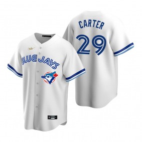 Men's Toronto Blue Jays Joe Carter Nike White Cooperstown Collection Home Jersey