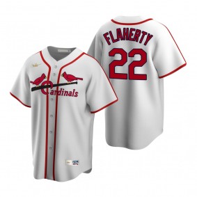 Men's St. Louis Cardinals Jack Flaherty Nike White Cooperstown Collection Home Jersey