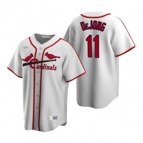 Men's St. Louis Cardinals Paul DeJong Nike White Cooperstown Collection Home Jersey