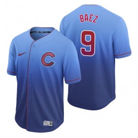 Chicago Cubs Javier Baez Royal Fade Nike Jersey