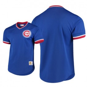 Chicago Cubs Royal Cooperstown Collection Mesh Primary Logo Mitchell & Ness Jersey Men's