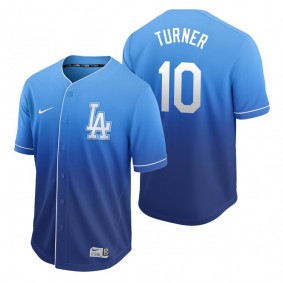 Los Angeles Dodgers Justin Turner Royal Fade Nike Jersey