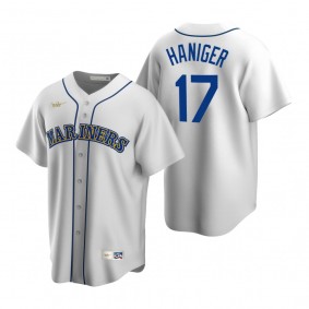 Men's Seattle Mariners Mitch Haniger Nike White Cooperstown Collection Home Jersey
