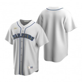 Men's Seattle Mariners Nike White Cooperstown Collection Home Jersey