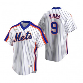Men's New York Mets Brandon Nimmo Nike White Cooperstown Collection Home Jersey