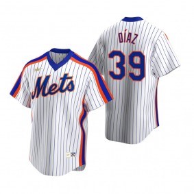 Men's New York Mets Edwin Diaz Nike White Cooperstown Collection Home Jersey