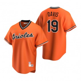 Men's Baltimore Orioles Chris Davis Nike Orange Cooperstown Collection Alternate Jersey