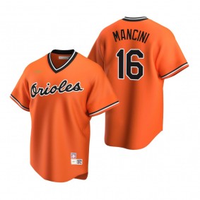 Men's Baltimore Orioles Trey Mancini Nike Orange Cooperstown Collection Alternate Jersey