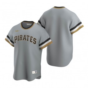 Men's Pittsburgh Pirates Nike Gray Cooperstown Collection Road Jersey