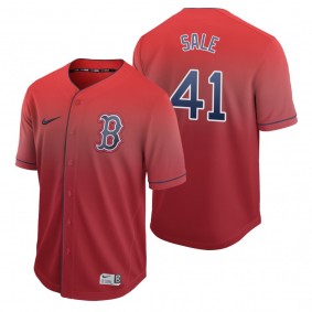 Boston Red Sox Chris Sale Red Fade Nike Jersey