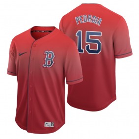 Boston Red Sox Dustin Pedroia Red Fade Nike Jersey