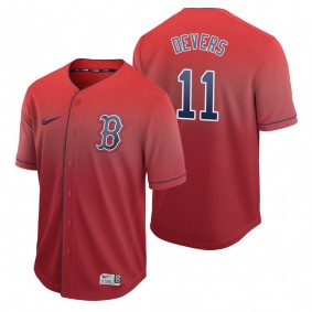 Boston Red Sox Rafael Devers Red Fade Nike Jersey