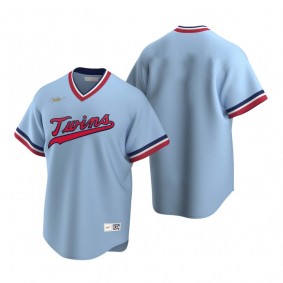 Men's Minnesota Twins Nike Light Blue Cooperstown Collection Road Jersey