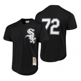 Carlton Fisk Chicago White Sox Black Cooperstown Collection Mesh Batting Practice Jersey