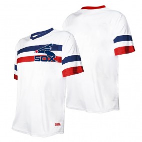 Men's Chicago White Sox Stitches White Cooperstown Collection V-Neck Jersey