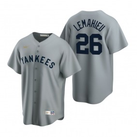Men's New York Yankees DJ LeMahieu Nike Gray Cooperstown Collection Road Jersey