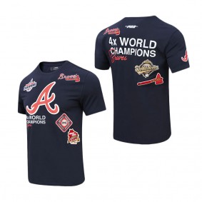 Men's Atlanta Braves Pro Standard Navy Championship T-Shirt
