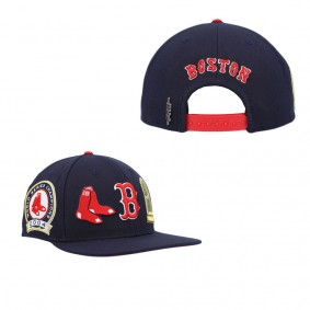 Men's Boston Red Sox Pro Standard Navy Double City Pink Undervisor Snapback Hat