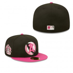 Men's California Angels Black Pink 35th Anniversary Passion 59FIFTY Fitted Hat