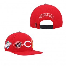 Men's Cincinnati Reds Pro Standard Red Double City Pink Undervisor Snapback Hat