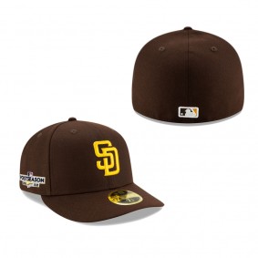 Men's San Diego Padres Brown 2022 Postseason Low Profile 59FIFTY Fitted Hat