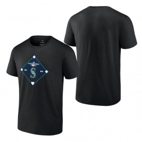 Men's Seattle Mariners Black 2022 Postseason T-Shirt