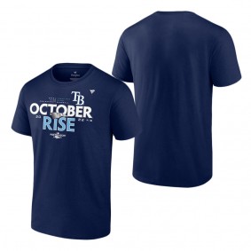 Men's Tampa Bay Rays Navy 2022 Postseason Locker Room Big & Tall T-Shirt