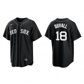 Men's Adam Duvall Boston Red Sox Black White Replica Official Jersey