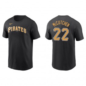 Men's Andrew McCutchen Pittsburgh Pirates Black Name & Number T-Shirt