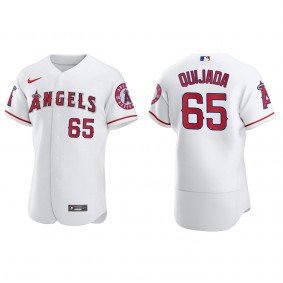 Men's Jose Quijada Los Angeles Angels White Authentic Home Jersey
