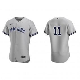Men's Anthony Volpe New York Yankees Gray Authentic Road Jersey