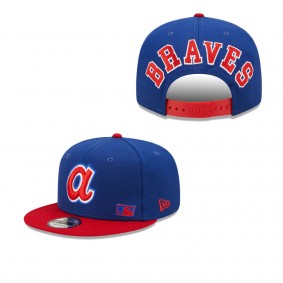 Men's Atlanta Braves Royal Red Flawless 9FIFTY Snapback Hat