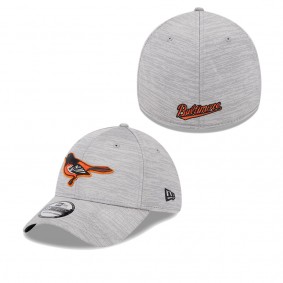 Men's Baltimore Orioles Gray 2023 Clubhouse 39THIRTY Flex Hat