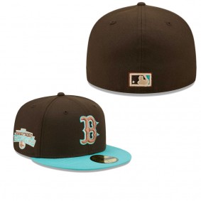 Men's Boston Red Sox Brown Mint Walnut Mint 59FIFTY Fitted Hat
