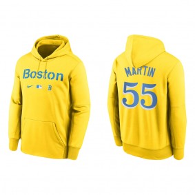 Men's Chris Martin Boston Red Sox Gold City Connect Therma Hoodie