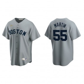 Men's Chris Martin Boston Red Sox Gray Cooperstown Collection Road Jersey