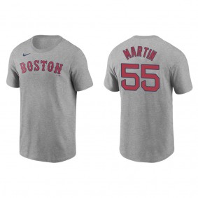 Men's Chris Martin Boston Red Sox Gray Name & Number T-Shirt