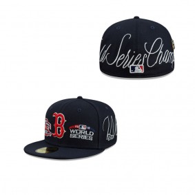 Men's Boston Red Sox Navy Historic World Series Champions 59FIFTY Fitted Hat