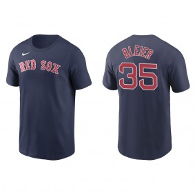 Men's Richard Bleier Boston Red Sox Navy Name & Number T-Shirt