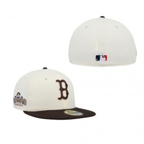 Men's Boston Red Sox Tan Concepts Champions 59FITY Fitted Hat
