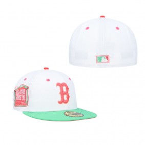 Men's Boston Red Sox White Green 1999 MLB All-Star Game Watermelon Lolli 59FIFTY Fitted Hat