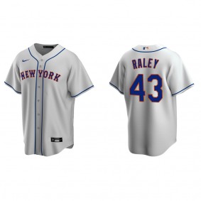 Men's New York Mets Brooks Raley Gray Replica Road Jersey