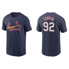 Men's Genesis Cabrera St. Louis Cardinals Navy Name & Number T-Shirt