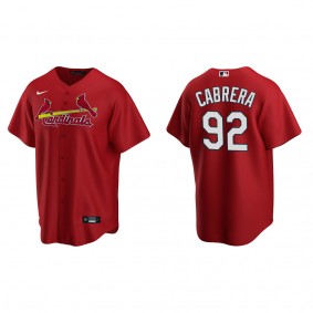 Men's Genesis Cabrera St. Louis Cardinals Red Replica Alternate Jersey