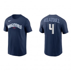 Men's Nelson Velazquez Chicago Cubs Navy City Connect T-Shirt
