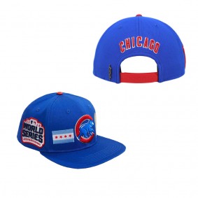 Men's Chicago Cubs Pro Standard Royal Double City Red Undervisor Snapback Hat