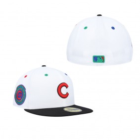 Men's Chicago Cubs White Black 1962 MLB All-Star Game Primary Eye 59FIFTY Fitted Hat