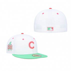 Men's Chicago Cubs White Green Watermelon Lolli 59FIFTY Fitted cap